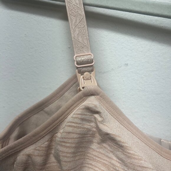 Kindred Bravely Nursing Bra Wireless Seamless Beige pink XL - Picture 4 of 9